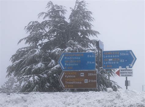 Troodos Winter Snow