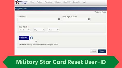 Official Login - Military Star Card