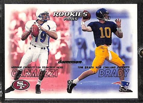 Lot Detail - Lot Of 3 Tom Brady Rookie Cards w. 2000 Score