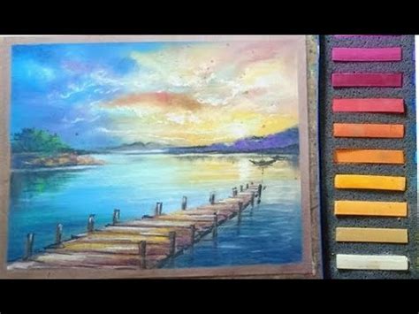 DRAW A LANDSCAPE WITH SOFT PASTELS - YouTube