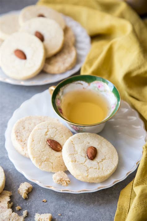 Almond Shortbread Cookies - Wild Wild Whisk