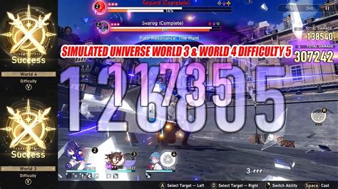 HSR Simulated Universe World 3 & World 4 Difficulty 5 Speed Run - Max Level Unlock - YouTube