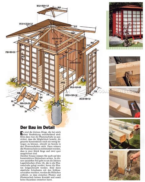 Japanese Tea House Plans • WoodArchivist