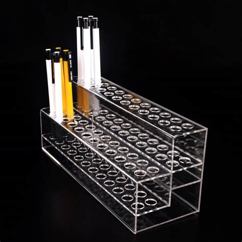 48 Pen 2 Tier Clear Acrylic Display Stand Marketing Holders