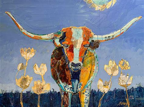 Texas Longhorn Painting | kellieDAYart