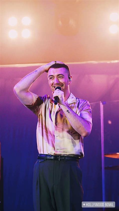 Sam Smith performing at the Hollywood Bowl - October 2017 Sam Smith ...