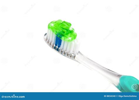 Toothbrush with toothpaste stock photo. Image of paste - 8834240