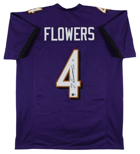 Zay Flowers Autographed Baltimore Ravens Custom Purple Jersey - KBK Sports