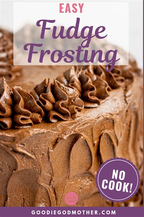 Easy Fudge Frosting Recipe - Goodie Godmother