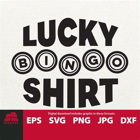 Craft Supplies & Tools Cricut File This is My Lucky Bingo Shirt Svg ...