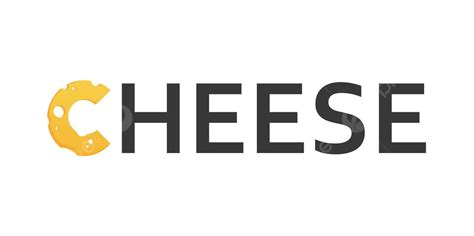 Cheese Logo On White Black White Hand Vector, Black, White, Hand PNG and Vector with Transparent ...