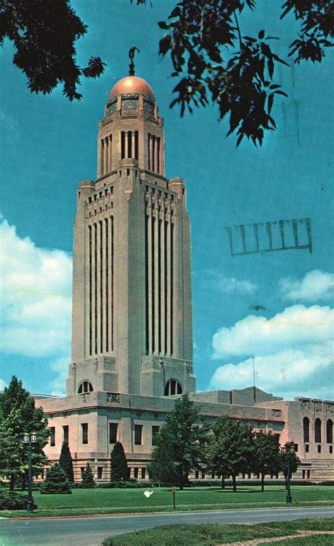 1964 The State Capitol Government Building Lincoln Nebraska NB Vintage Postcard | United States ...