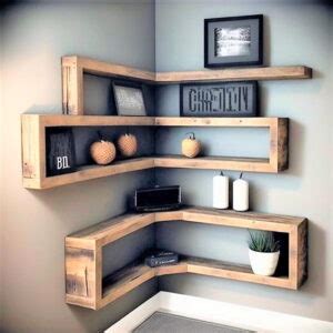 Amazing Design Ideas for Wood Pallets Corner Shelves | Wood Pallet ...