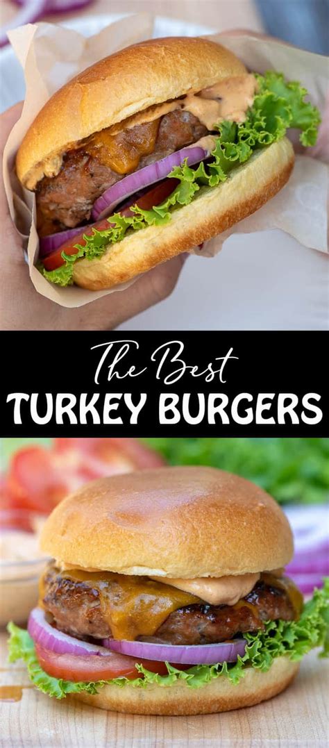 The Best Turkey Burger Recipe | Valerie's Kitchen