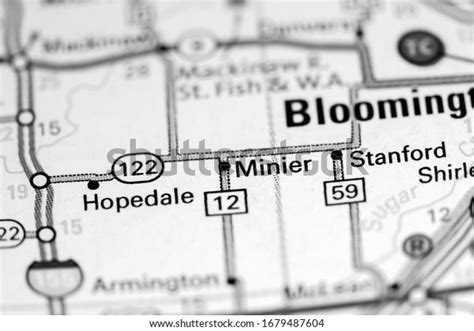 Minier Illinois Usa On Map Stock Photo 1679487604 | Shutterstock