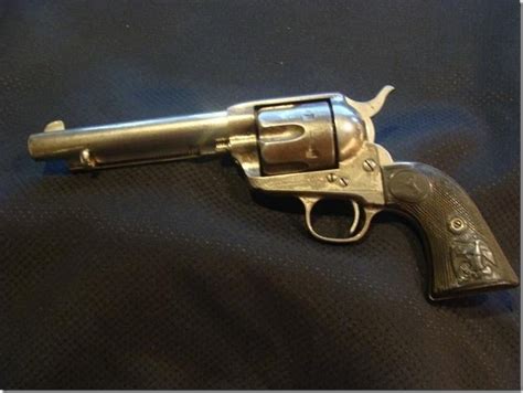 1892 Colt Single Action Army .45 cal Revolver Nickeled with Wells Fargo Markings / Colt Logo