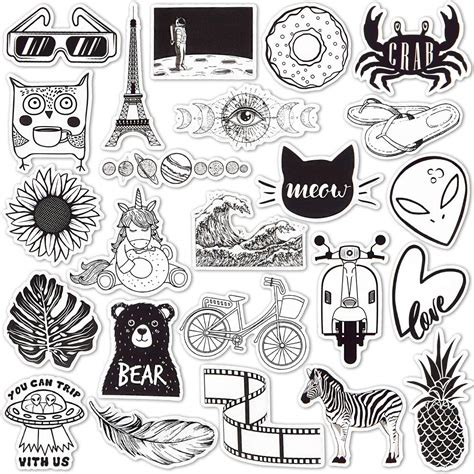 Chọn từ stickers cute black and white phù hợp cho dự án của bạn