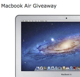 Free MacBook Air Giveaway