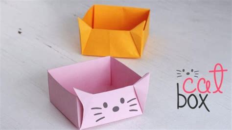 Learn how to make Origami Cat Box by Kamikey. DIY: Cat Box ( Author: Kamikey) Cats are alw ...