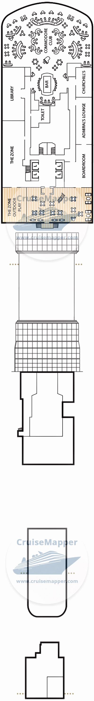 Queen Anne Cruise Ship Deck Plan