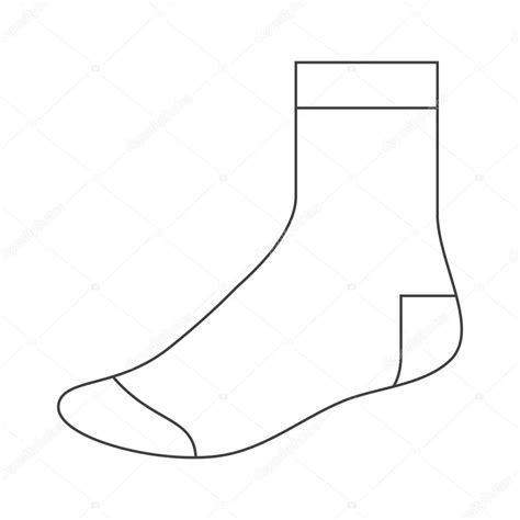 Sock template — Stock Vector © nikolae #13856191