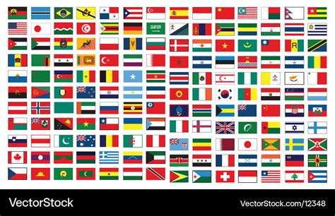 World flags Royalty Free Vector Image - VectorStock