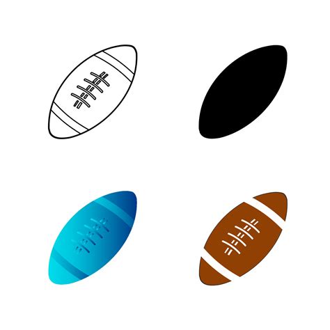 Abstract Rugby Ball Silhouette Illustration 25842651 Vector Art at Vecteezy