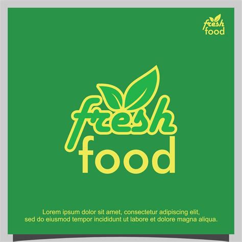 Fresh food logo design vector 11795417 Vector Art at Vecteezy