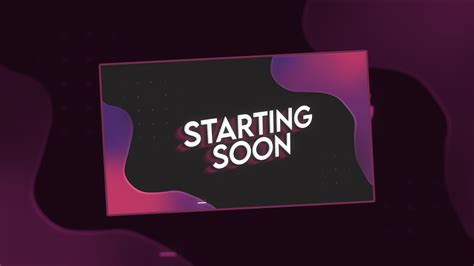 Starting soon Animated Overlay - Streamer Overlays