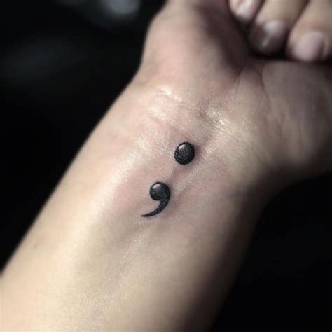 Semicolon Wrist Tattoo Designs, Ideas and Meaning - Tattoos For You