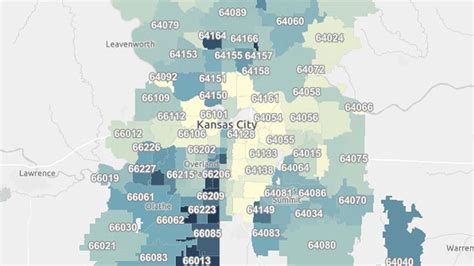 Zip Code Map Kansas City Color 2018 - vrogue.co