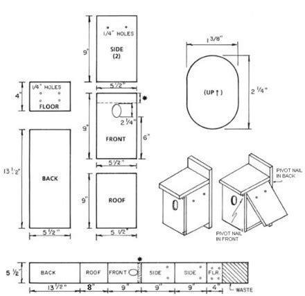 Free Printable Bluebird House Plans - House Design Ideas