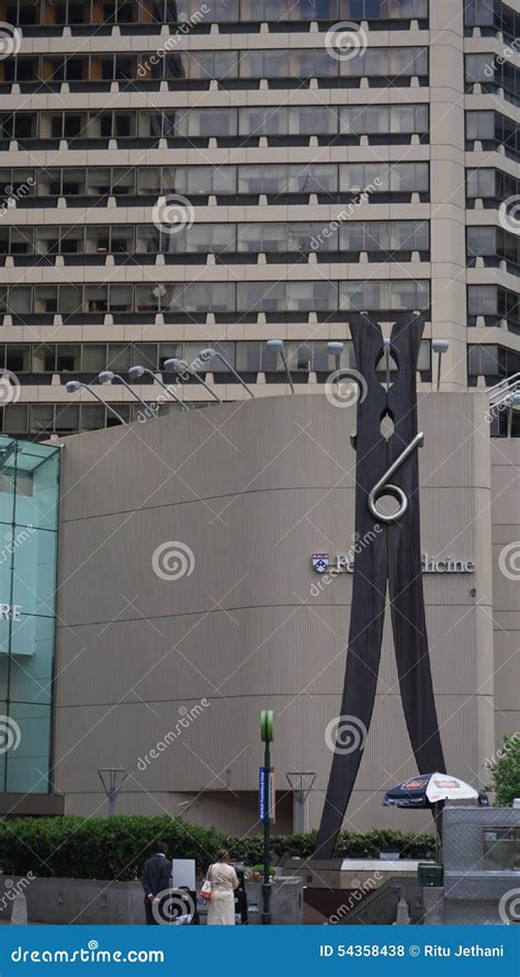 Claes Oldenburg S Clothespin in Philadelphia Editorial Stock Photo ...