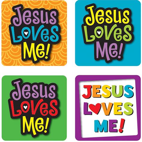 Jesus Loves Me! Sticker Pack - CD-168166 | Carson Dellosa