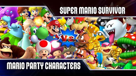 Super Mario Survivor #1 - Mario Party Playable Characters - Mario Party ...