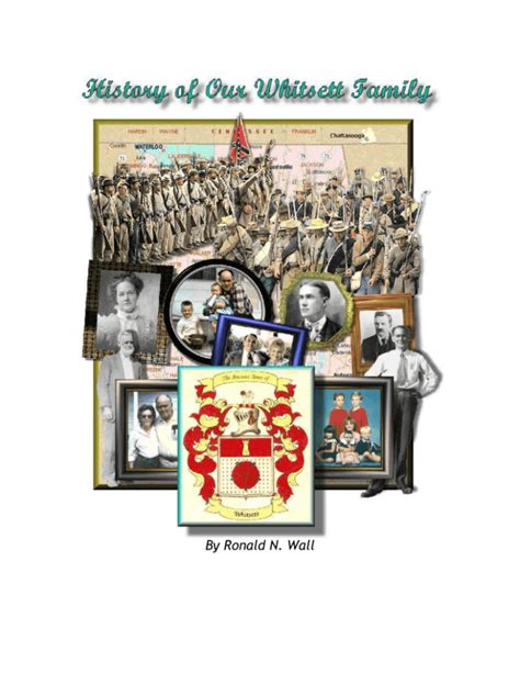 Early History of The Whitsett Family of Lauderdale County, Alabama