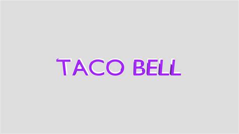 taco bell sign remake - Download Free 3D model by CEC_Disney ...