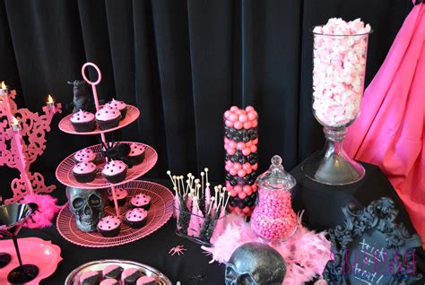 A Fabulous Pink and Black Halloween Party - Celebrate & Decorate