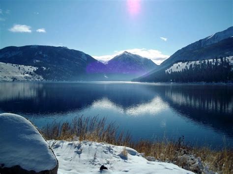 2011-Autumn-Oregon-Wallowa-Lake-in-the-winter-postcard - 1859 Oregon's Magazine