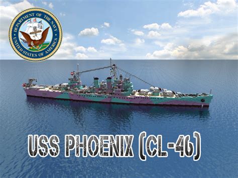 USS Phoenix (CL-46) Brooklyn-class light cruiser Minecraft Project