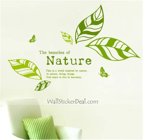 The Beauties Of Nature Wall Sticker | Nature wall, Wall sticker, Wall decals