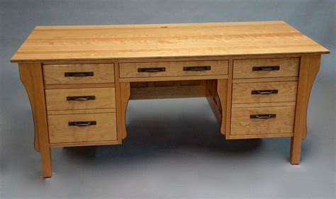 Hand Crafted Cherry-Mission Style Executive Desk by Gerspach ...