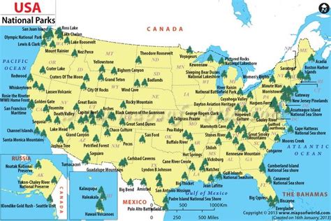 USA National Parks Map | Us national parks map, National parks map, Us ...