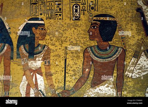 Wall painting tomb tutankhamun burial hi-res stock photography and ...