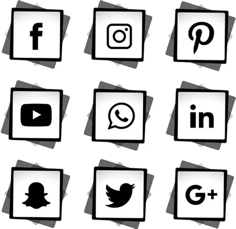 Free Social Media Clipart Black And White, Download Free Social Media Clipart Black And White ...