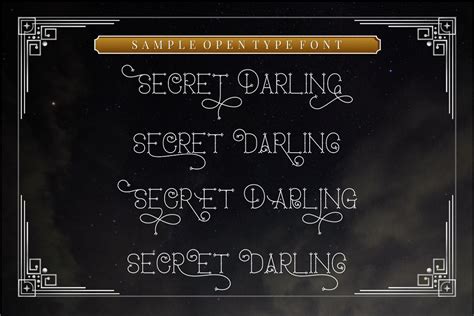 Secret Darling - Display Font – Free Design Resources