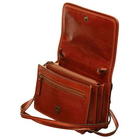 Small leather cross body bag - Brown | 407805MA US | Old Angler Firenze