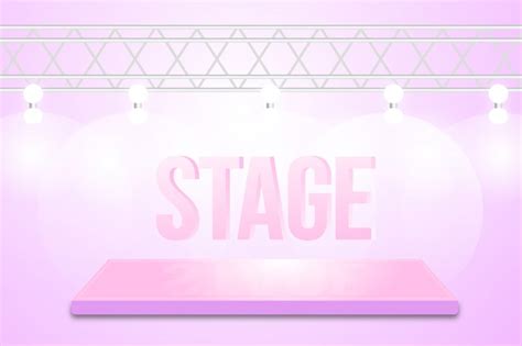 Dance stage background design Vector | Premium Download