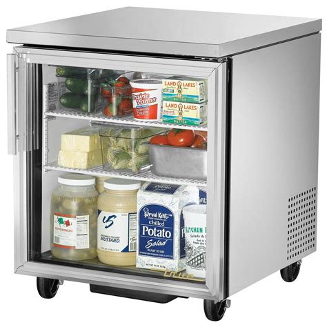 True TUC-27G-ADA-LD 27" ADA Height Undercounter Refrigerator with Glass ...