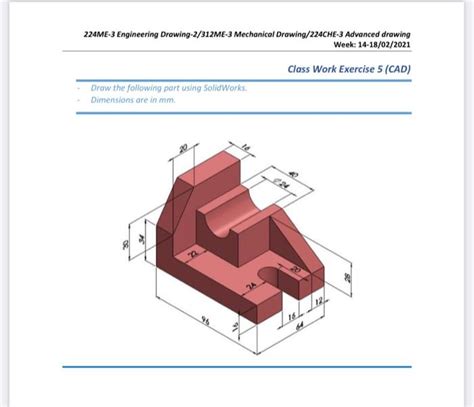 Solved 224ME-3 Engineering Drawing-2/312ME-3 Mechanical | Chegg.com